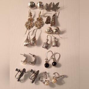 Sterling Silver 925 Earings Lot